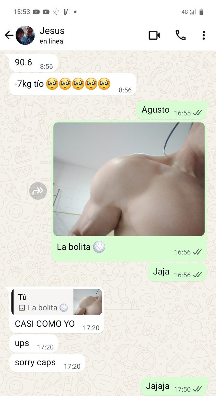 Jesús: 90,6 kg, siete kilos menos