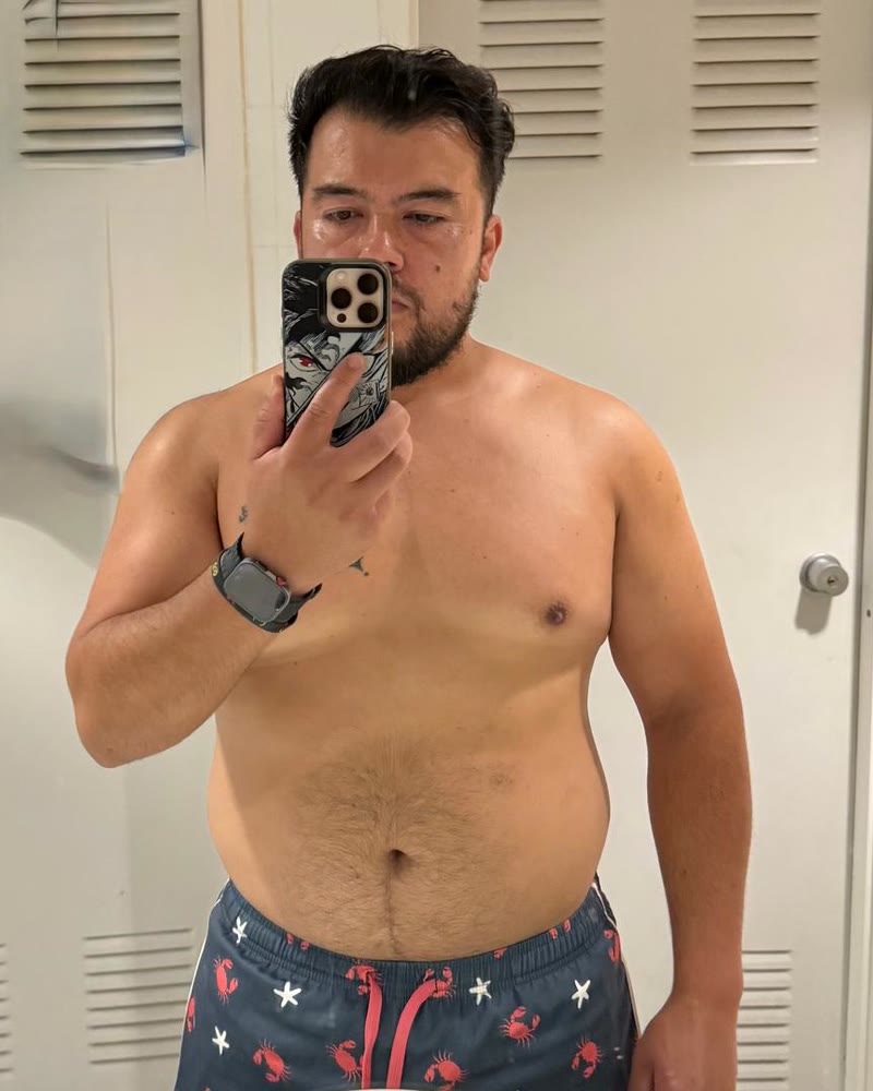 Rodrigo en la semana 6, 90 kg
