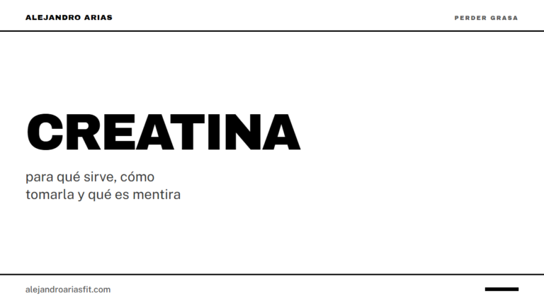 Creatina: para qué sirve, cómo tomarla y qué es mentira