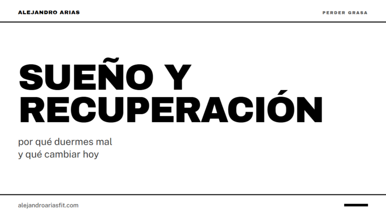 Sueño y recuperación: por qué duermes mal y qué cambiar hoy